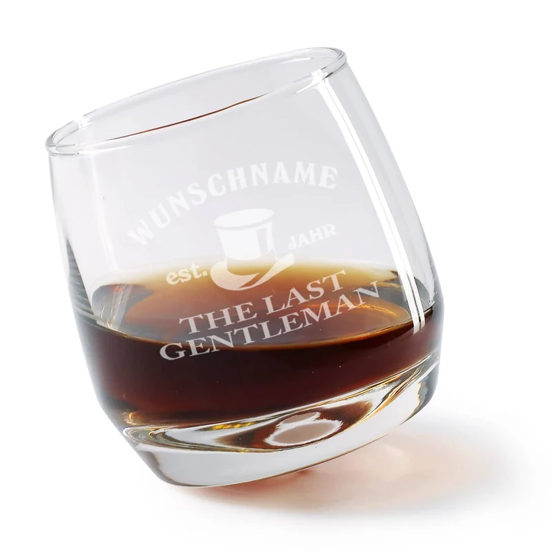 Originelles Whiskyglas für aussergewöhnlichen Gentleman mit hochwertiger Gravur