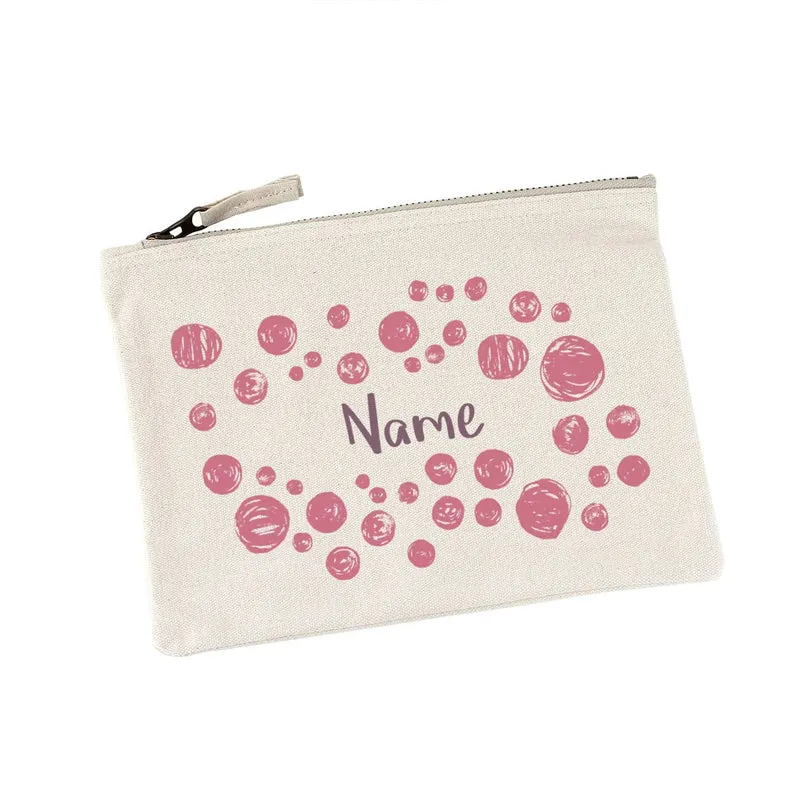 Beautycase mit Kreismotiv und Ihrem Namen