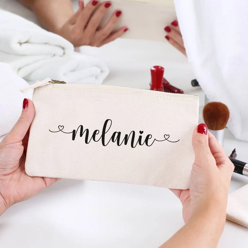 Beautycase in 5 Farben mit Namensaufdruck