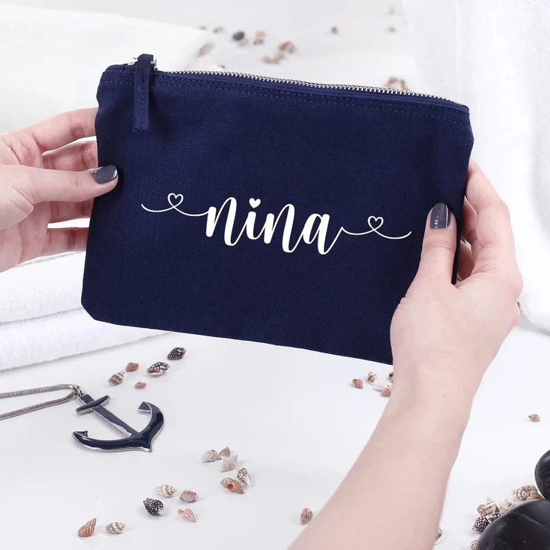 Beautycase in 5 Farben mit Namensaufdruck