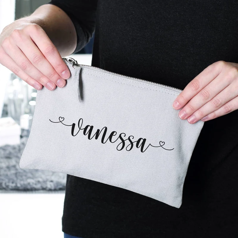 Beautycase in 5 Farben mit Namensaufdruck