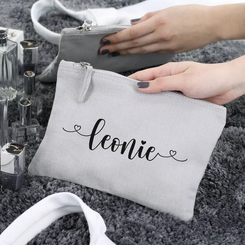 Beautycase in 5 Farben mit Namensaufdruck