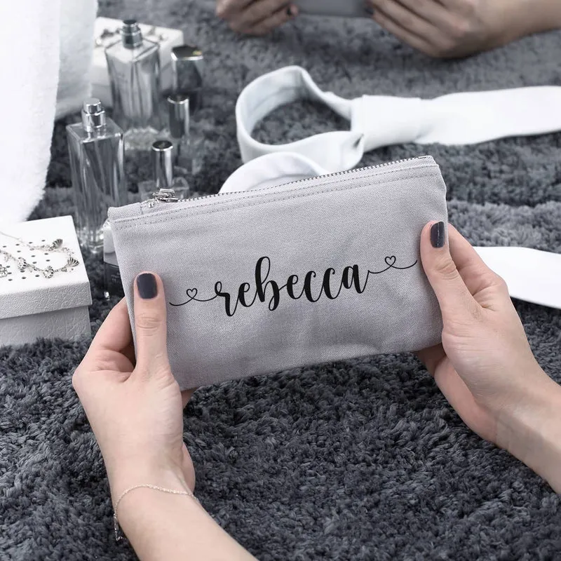 Beautycase in 5 Farben mit Namensaufdruck