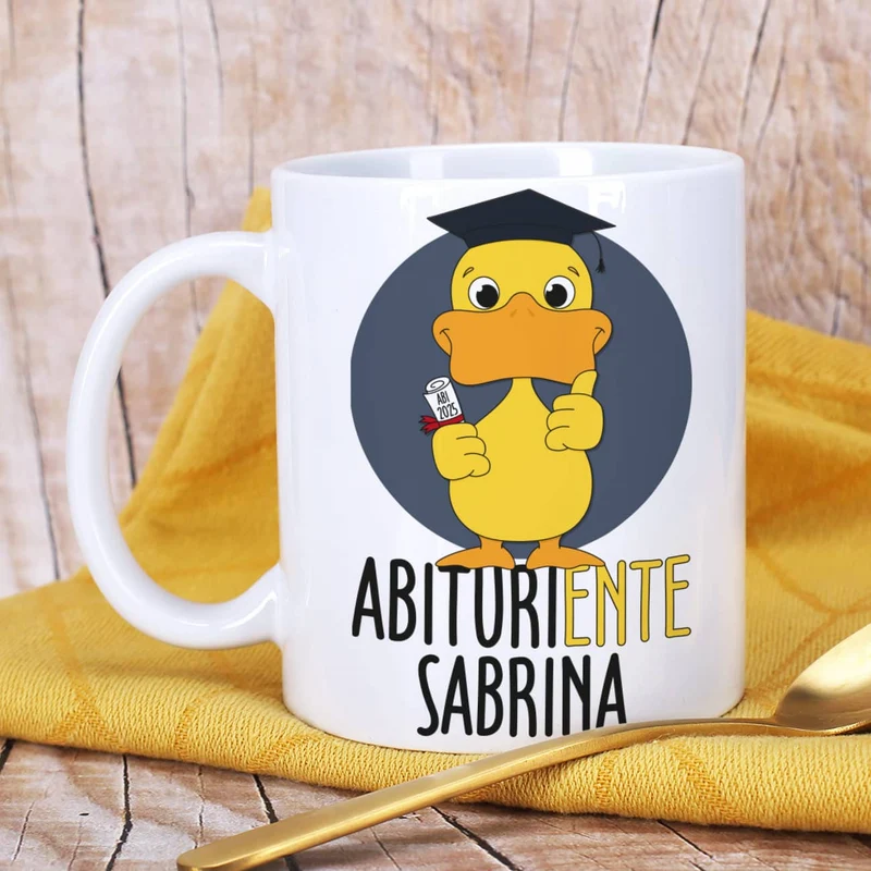 Tasse - AbituriENTE mit Abschlussjahr und Name