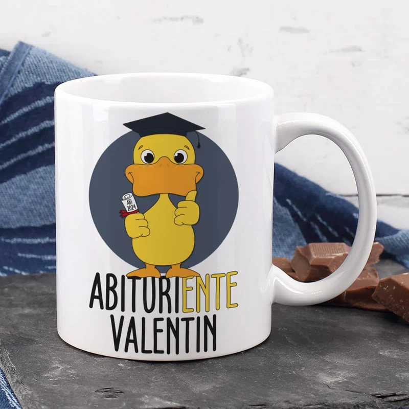 Tasse - AbituriENTE mit Abschlussjahr und Name