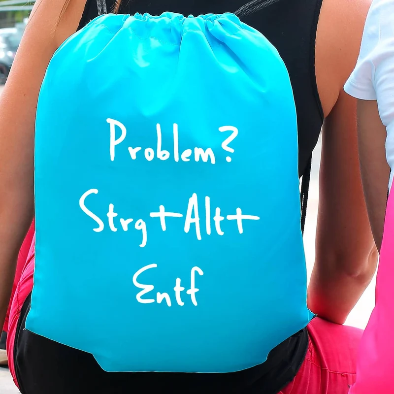 Bunte Rucksäcke mit Ihrem individuellen Wunschtext bedruckt