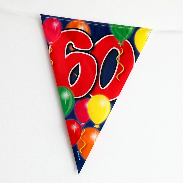Wimpelkette Luftballons zum 60. Geburtstag