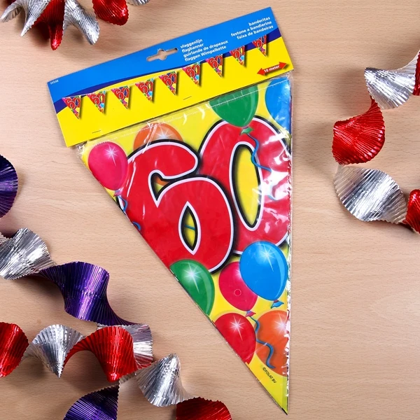 Wimpelkette Luftballons zum 60. Geburtstag