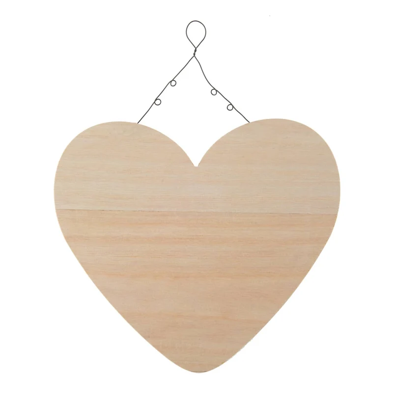 Herz aus Holz zum Aufhängen