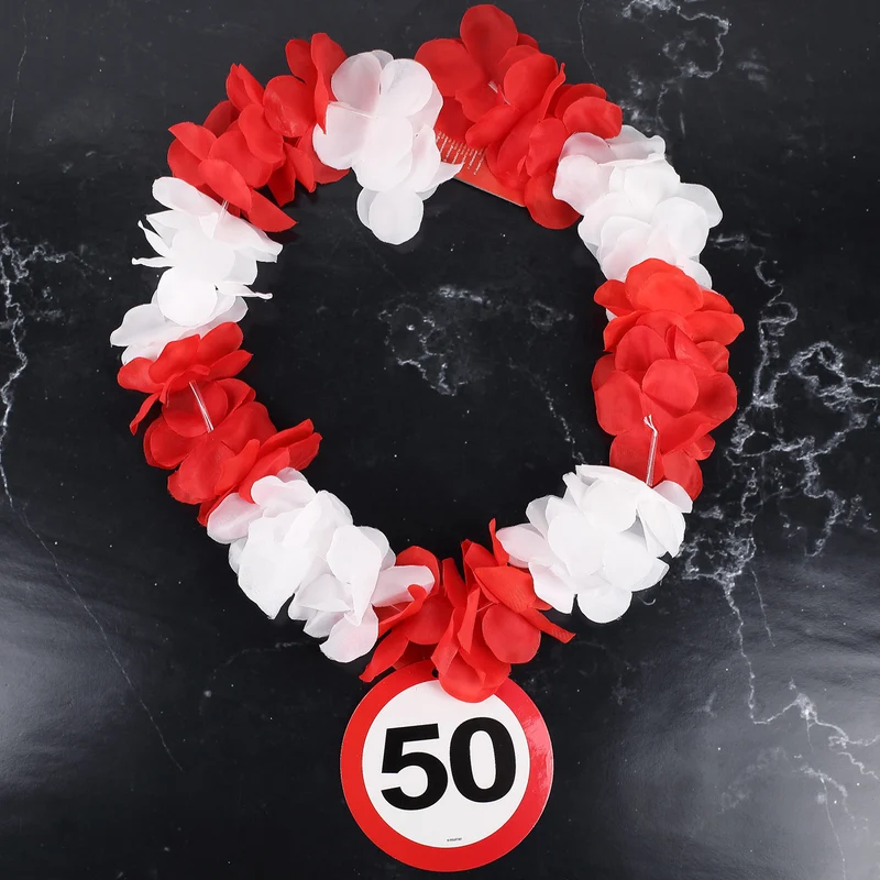 Hawaiikette Verkehrsschild 50