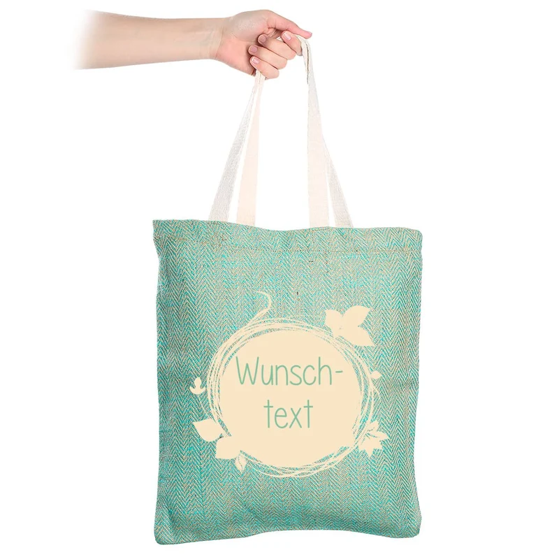 Beutel aus Jute mit persönlichem Aufdruck
