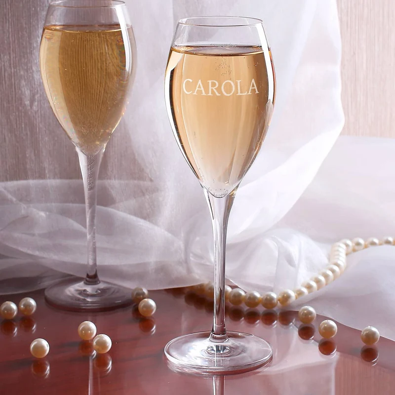 Personalisiertes Champagnerglas von Stölzle mit Wunschname