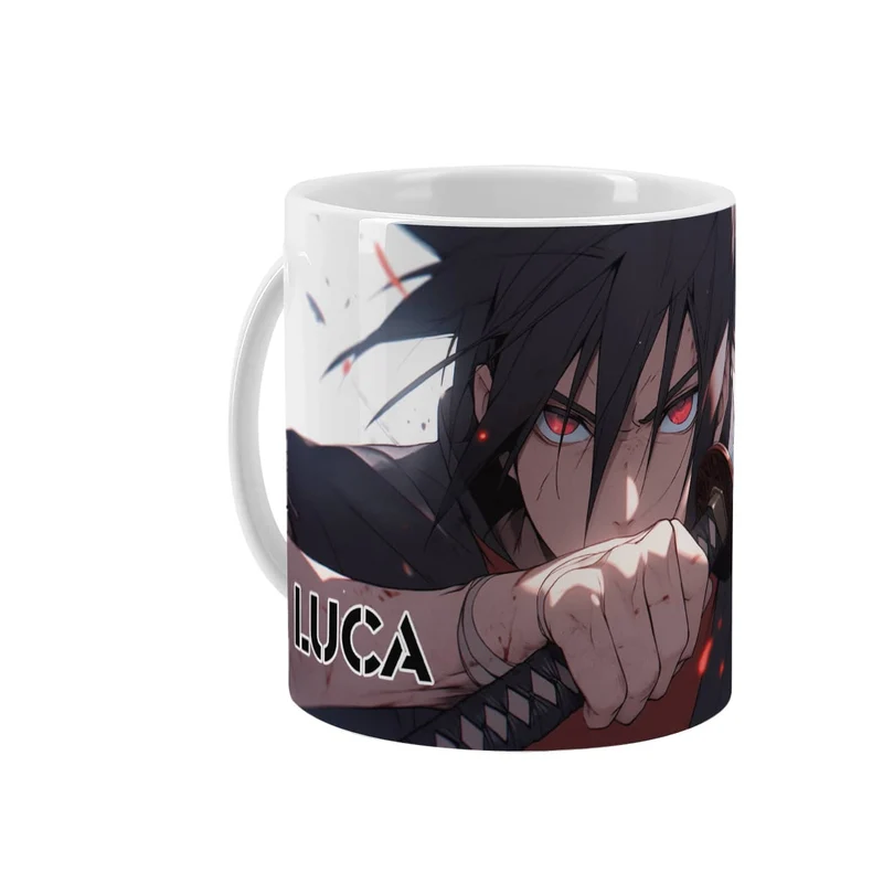 Persönliche Anime-Tasse mit Lieblingsfigur und Wunschname