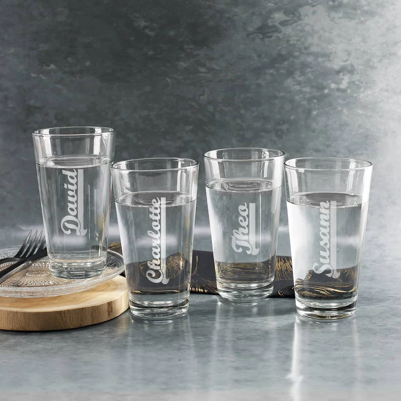 Longdrink-Glas mit Wunschnamen