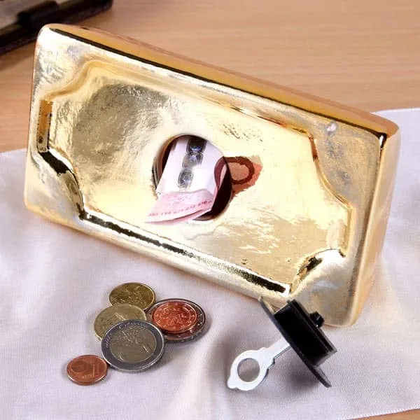 Spardose Goldbarren