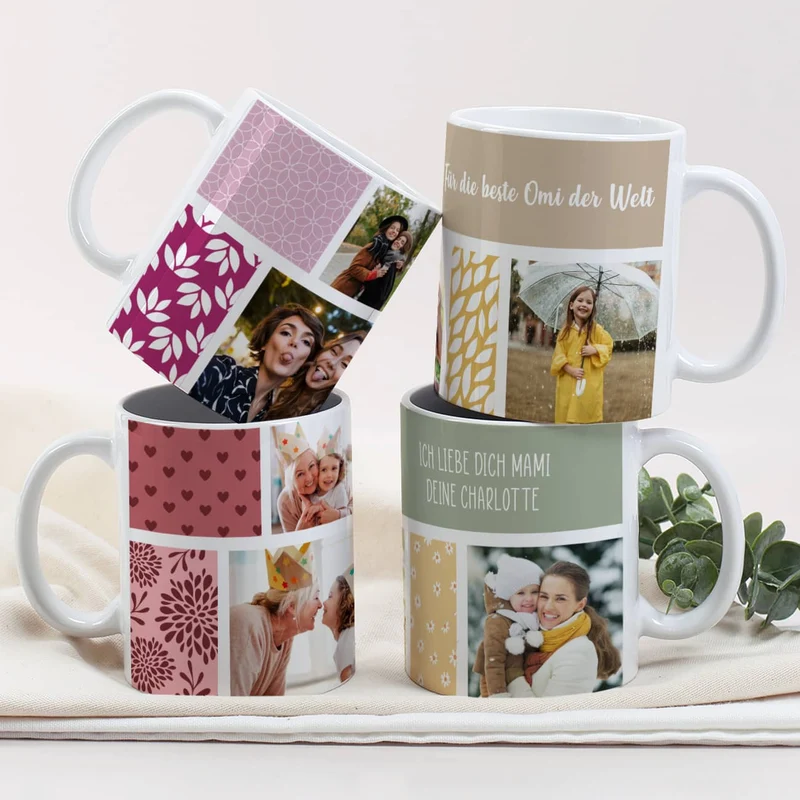 Fototasse für Mama, Oma oder die beste Freundin in 4 verschiedenen Designs