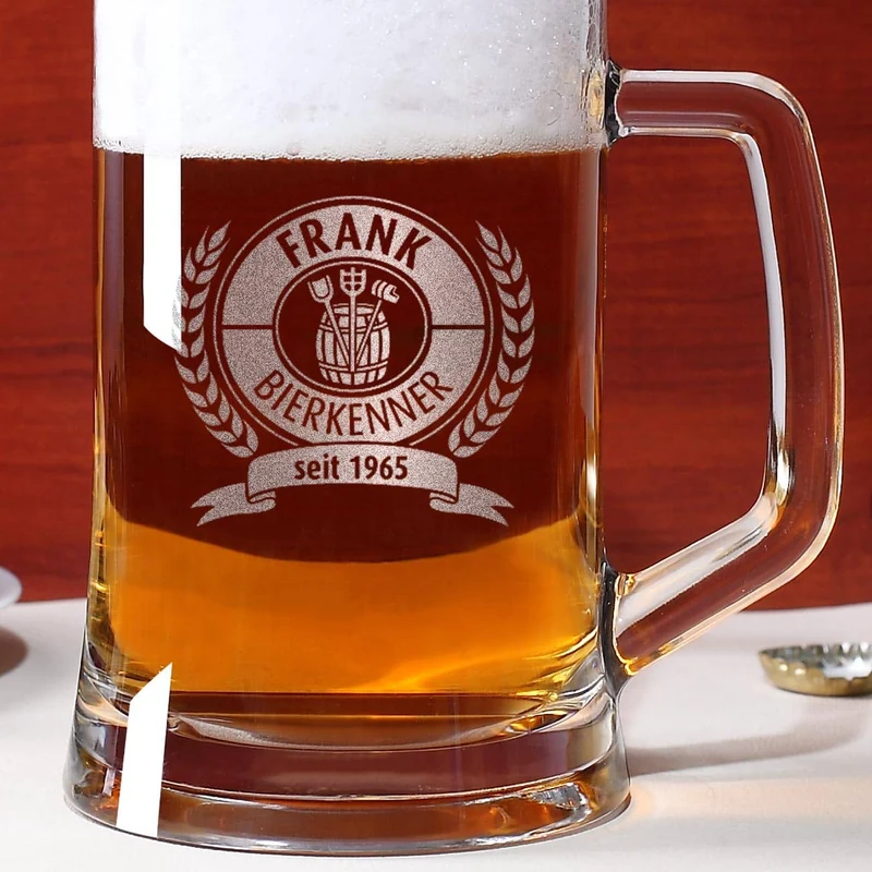 Personalisiertes Bierseidel für Bierkenner