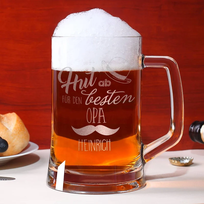 Bierseidel für den besten Opa