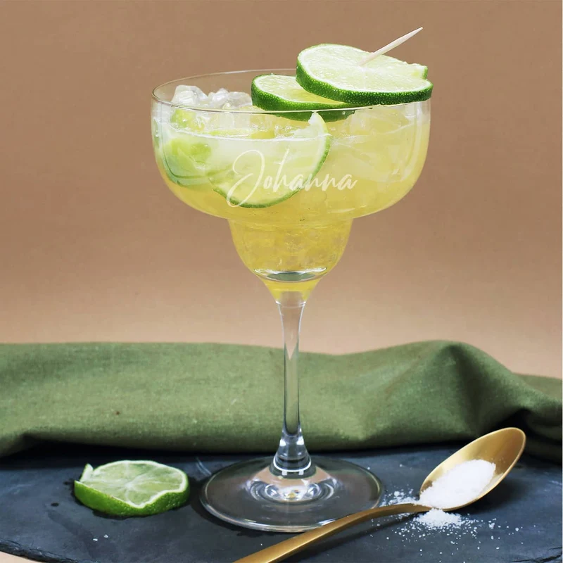 Margarita Cocktailglas mit Namensgravur
