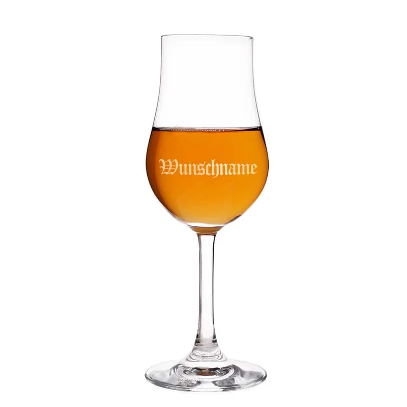 Graviertes Whisky-Stielglas mit Wunschnamen