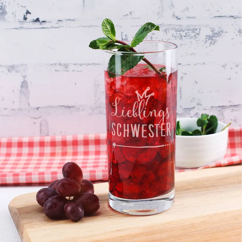 Lieblings... Trinkglas mit Wunschgravur