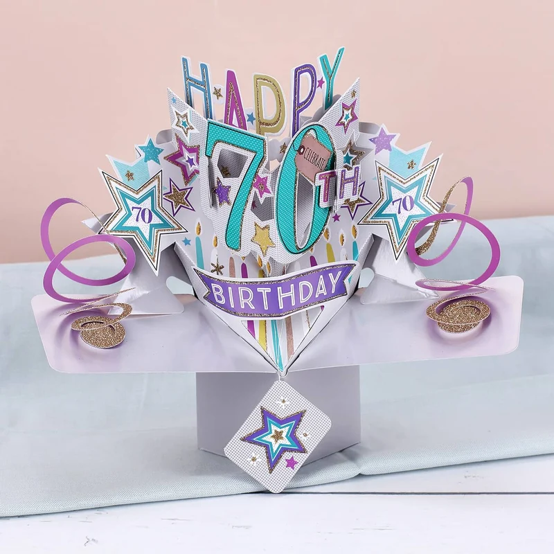 3D Karte zum 70. Geburtstag