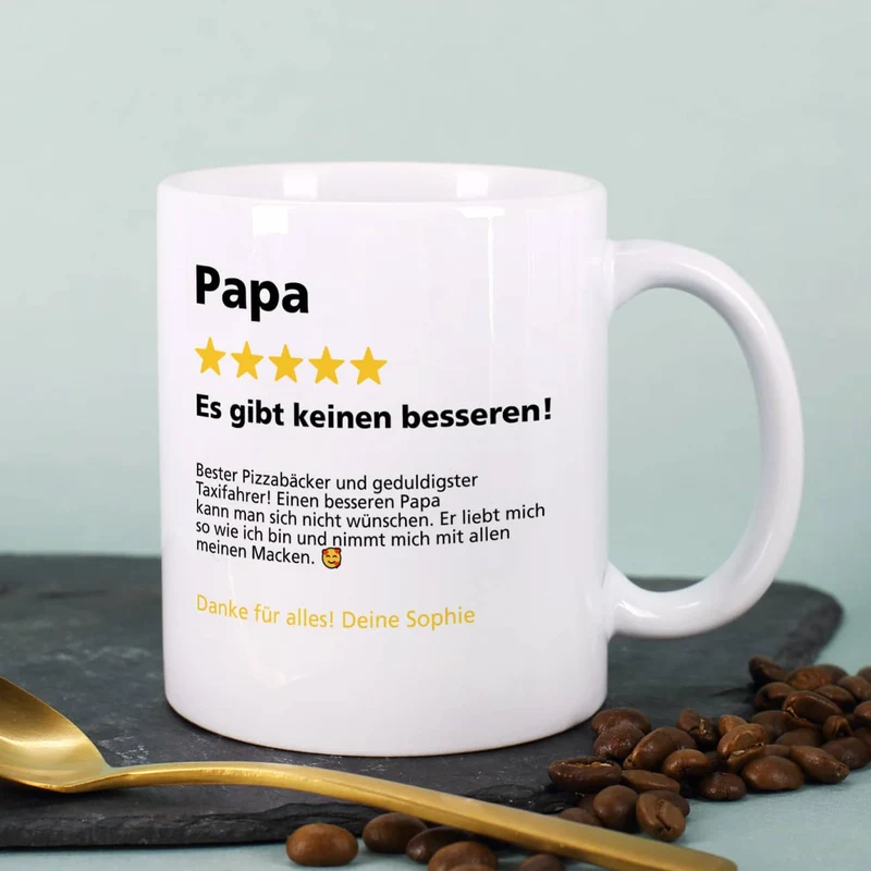 Bewertungstasse als lustiges Geschenk für Ihre Liebsten