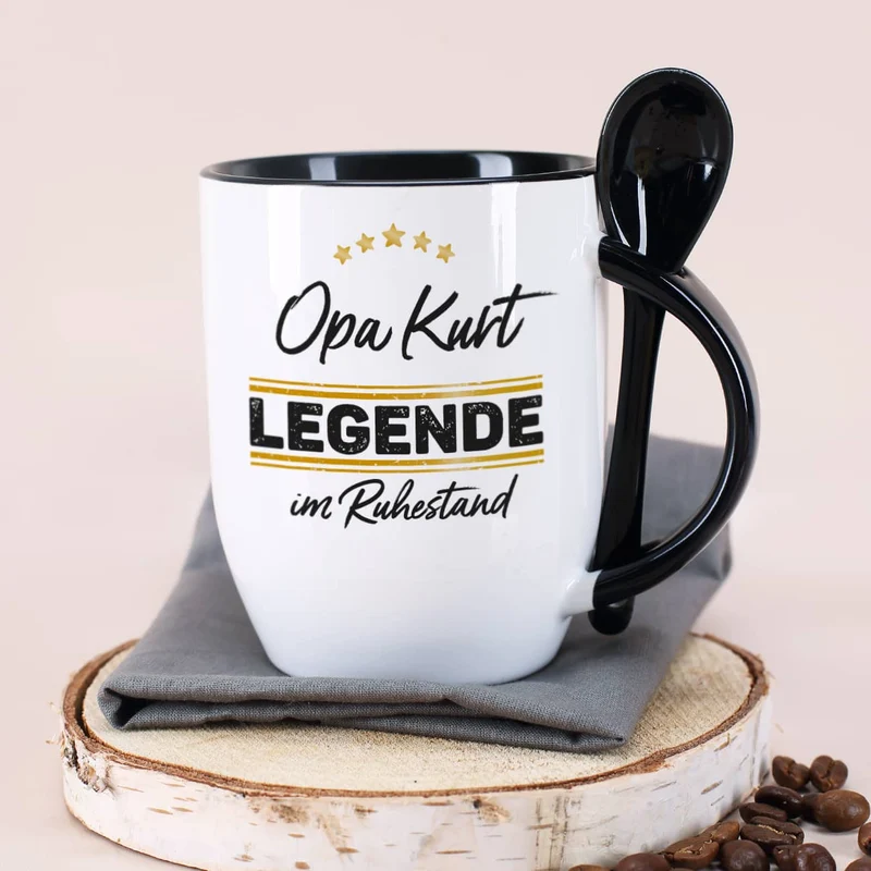 Schwarze Löffeltasse - Legende im Ruhestand