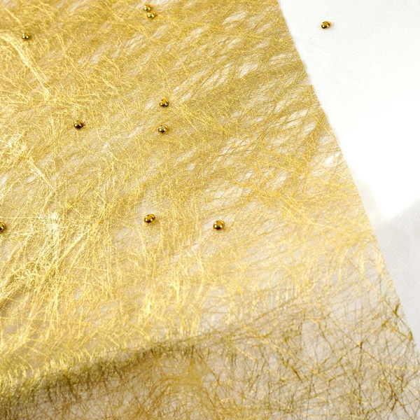 Deko Tischläufer aus Vlies in Gold / Metallic - 500 cm x 30 cm