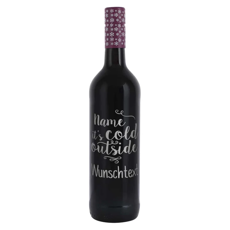 Glühwein - it’s cold outside - mit Name und Wunschtext