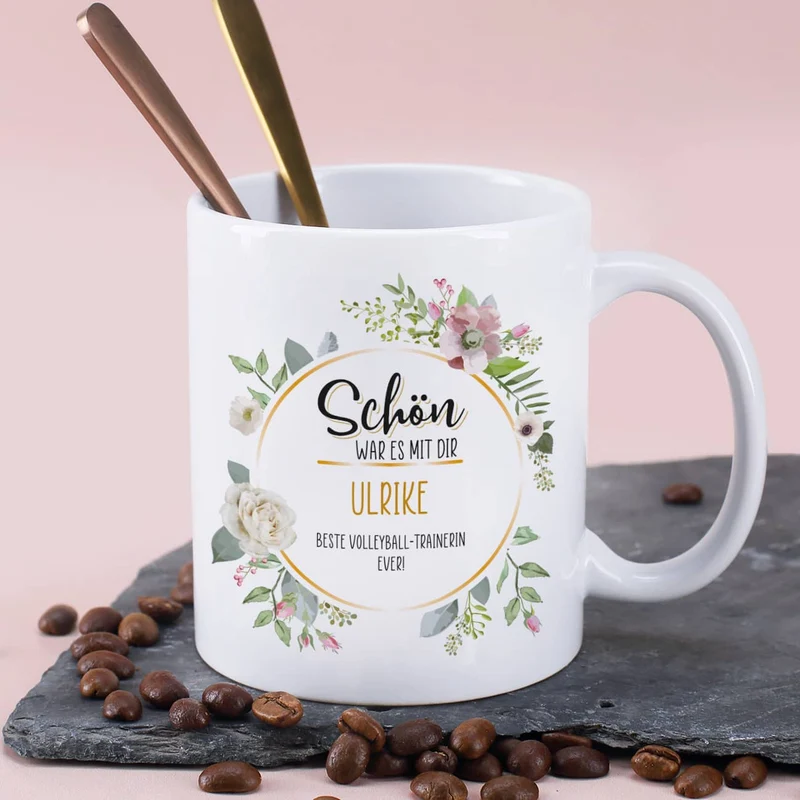 Schön, war es mit dir - Tasse zum Abschied