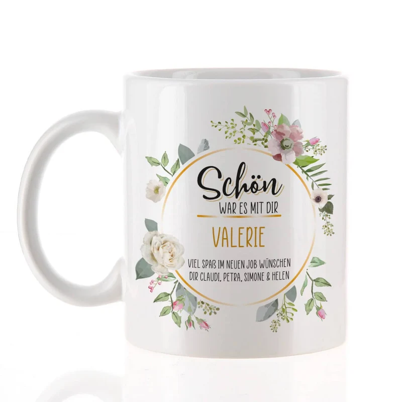 Schön, war es mit dir - Tasse zum Abschied
