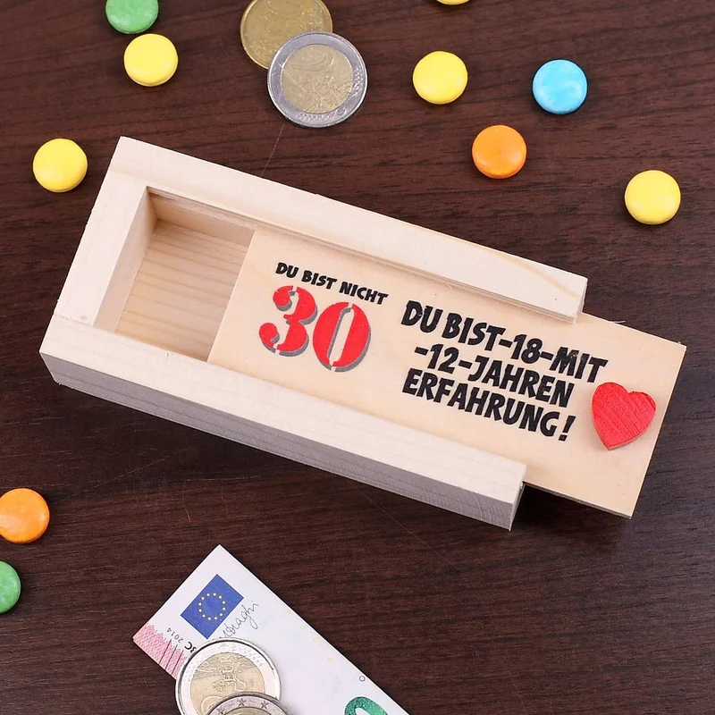 Geldkiste zum 30. Geburtstag