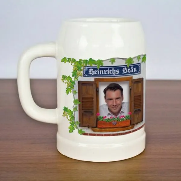 Ganz besonderer Fotobierkrug mit Wunschnamen