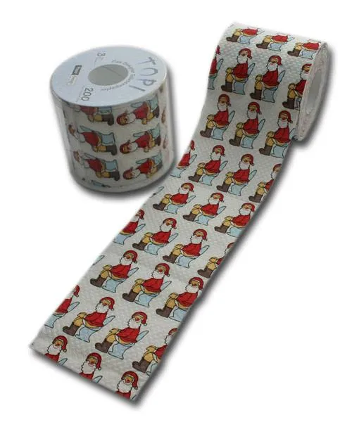 Klopapier - Weihnachtsmann beim Geschäft