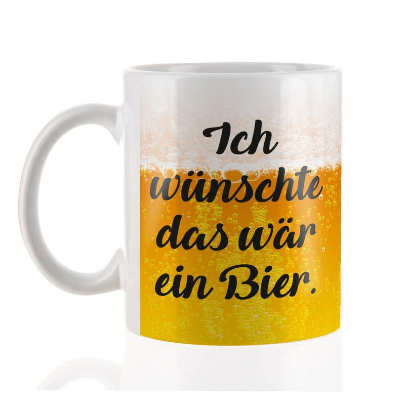 Bier-Tasse mit Wunschtext
