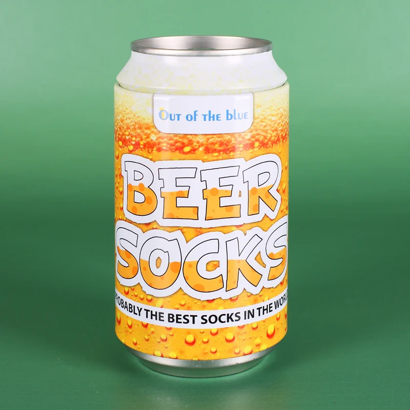 Biersocken in Metalldose