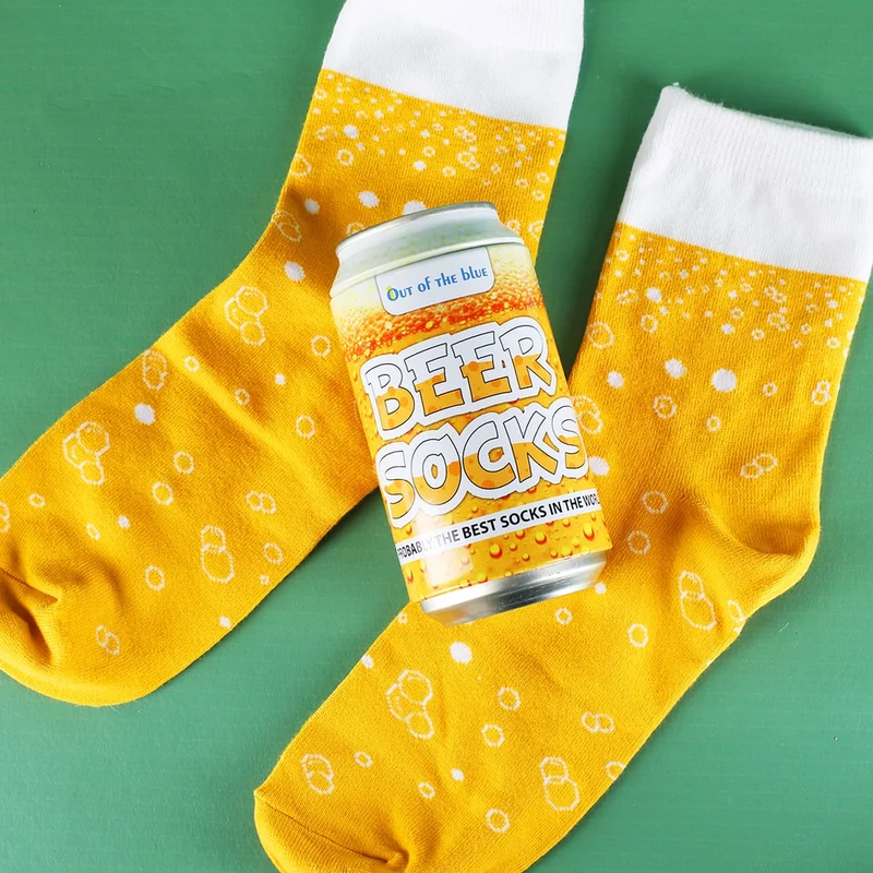 Biersocken in Metalldose