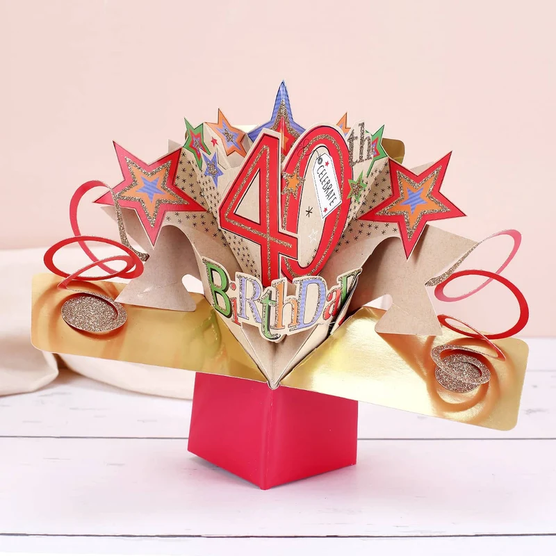 3D Karte zum 40. Geburtstag