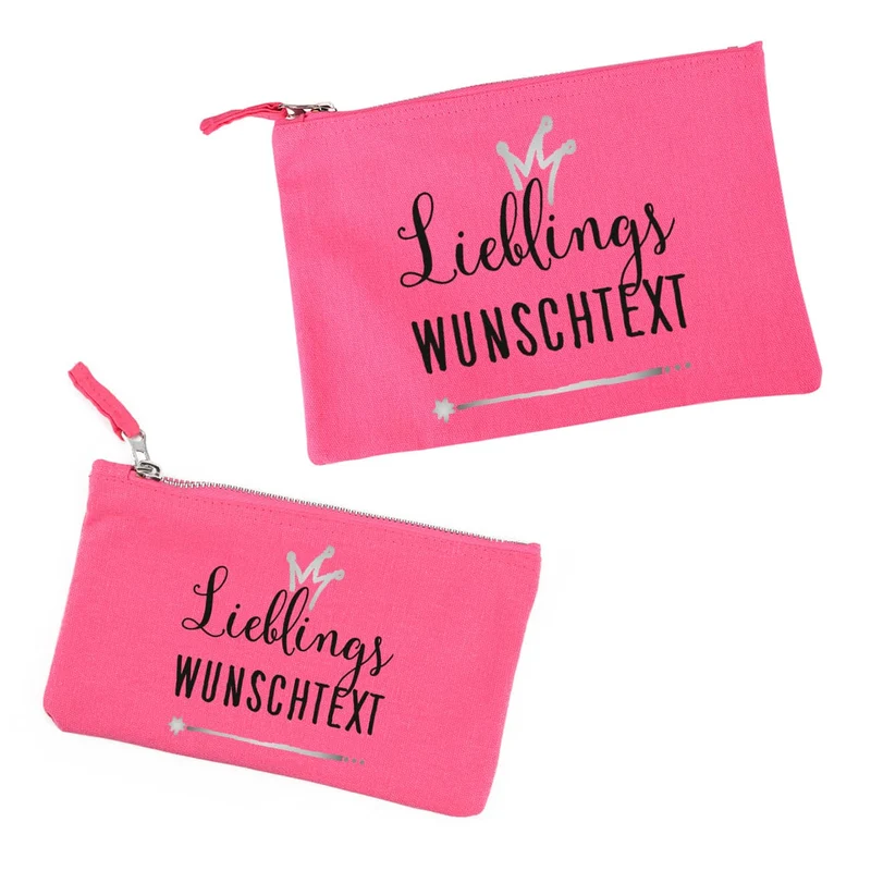 Pinke Tasche mit Aufdruck Lieblings...