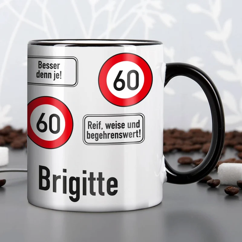 Persönliche Tasse - Achtung 60