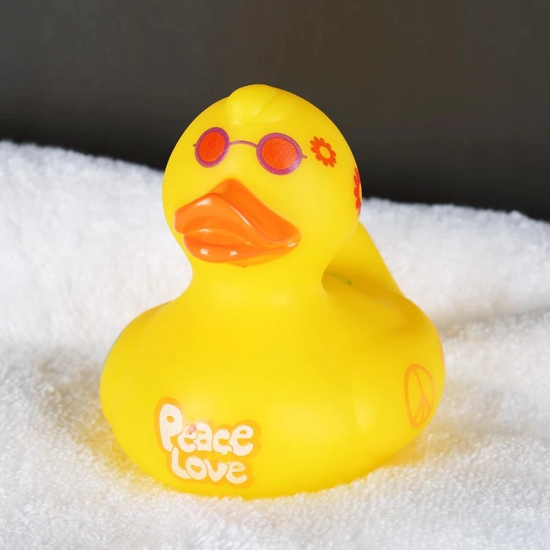 Hippie Quietsche-Ente