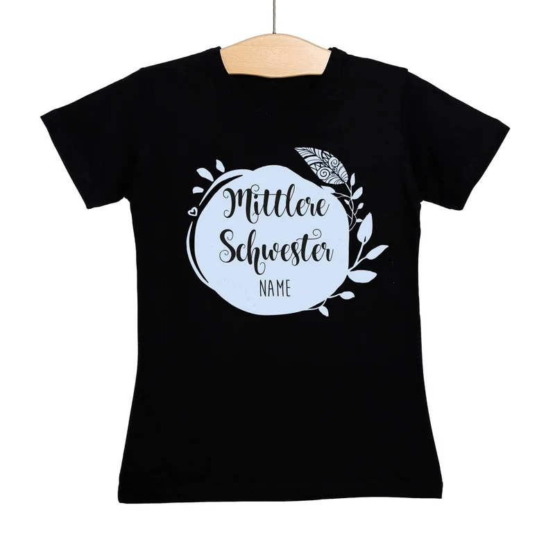 Schwestern T-Shirt für kleine, mittlere und große Schwestern