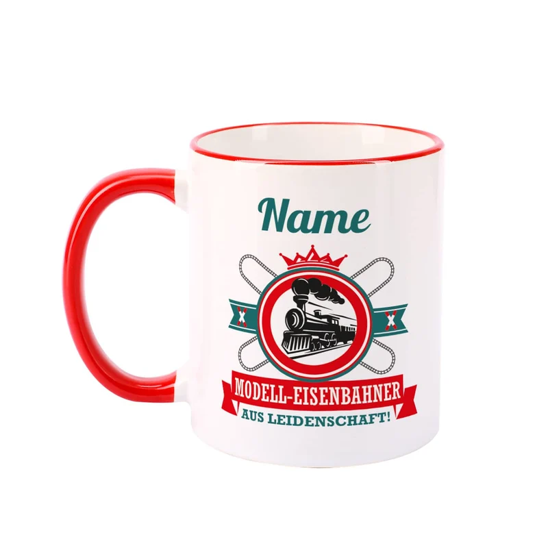 Modell-Eisenbahner aus Leidenschaft - Tasse mit Name