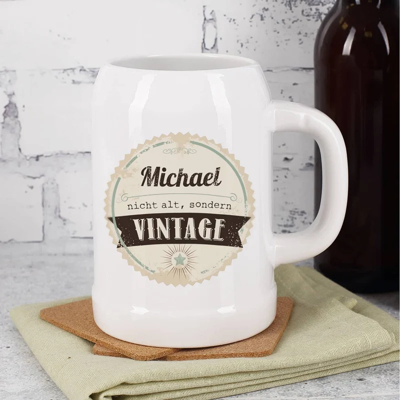 persönlicher Bierkrug - Nicht alt, sondern vintage!