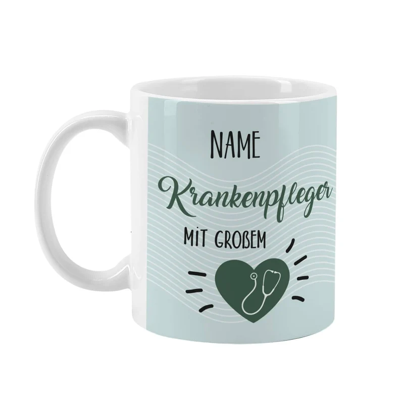 Tasse als Danke für einen Krankenpfleger mit großem Herz