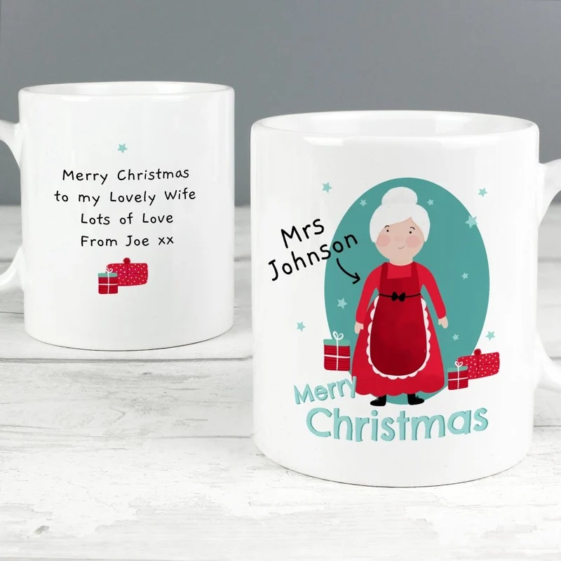 Personalised Mrs Claus Mug