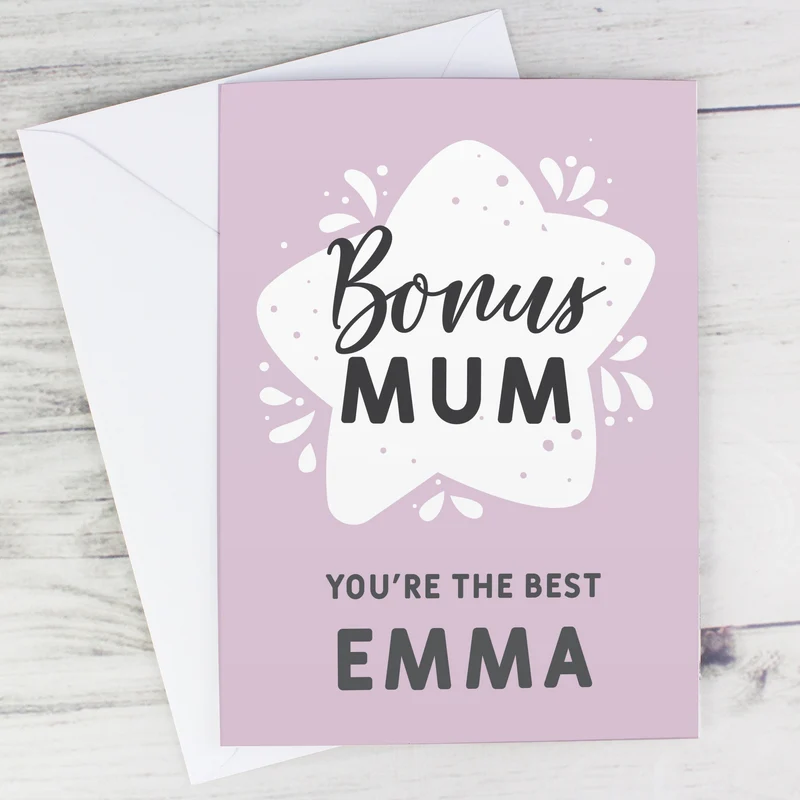 Personalised To My Bonus Mum Card