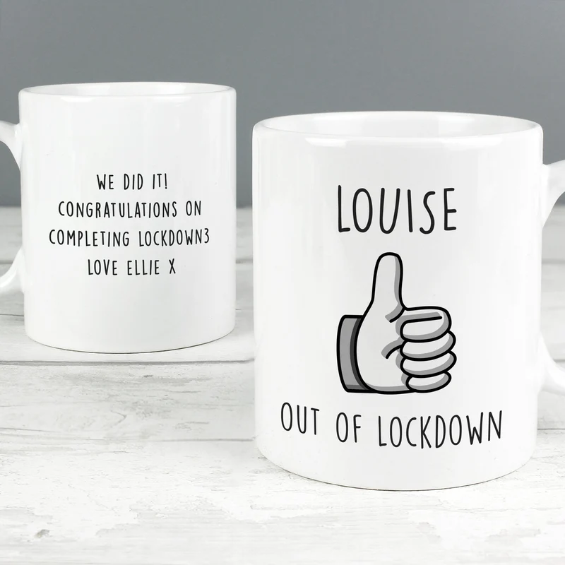 Personalised Thumbs Up Mug