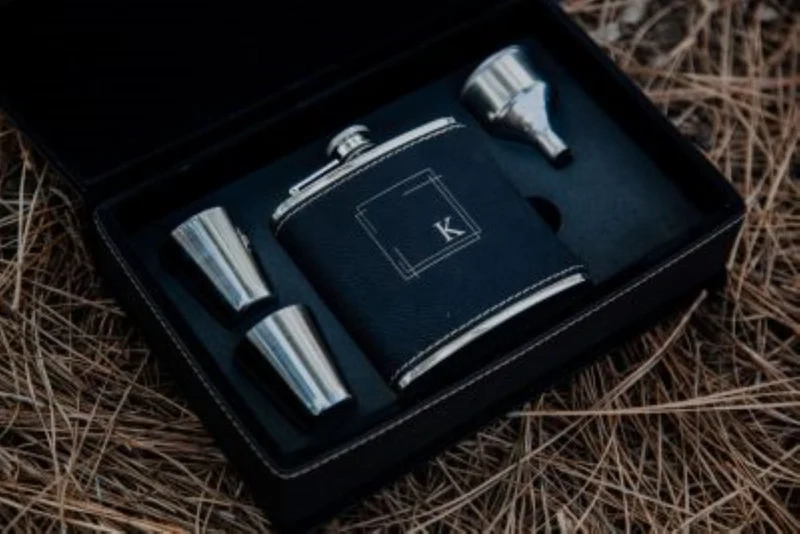 Personalized Flask Gift Set